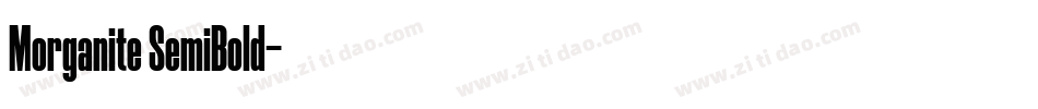 Morganite SemiBold字体转换